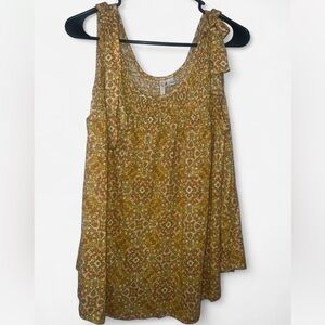 Cato NWT paisley  Floral Tie-Shoulder Tank Top